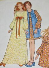 Vintage McCALL'S PATTERN 3064 DRESS & SMOCK Peasant Misses 14 Bust 36 1971 RARE picture
