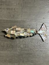 Mexican Abalone Shell Fish Bottle Opener Mother Of Pearl Articulated Fish 7