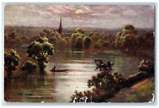 1915 The Avon Stratford-On-Avon England Oilette Tuck Art Antique Postcard picture