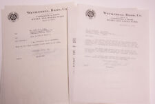 1933 Lamson Goodnow Wetherell Bros Co Steel Wire Cambridge Signed Ephemera L244A picture