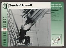 Percival Lowell  Story of America History Card Discoveries Inventions picture