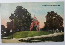 Meadville, PA Pennsylvania City Hospital DB PD Antique 1900s Postcard O19 picture