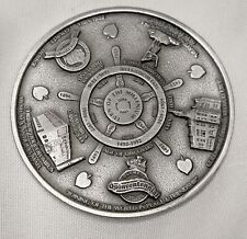 Christopher COLUMBUS Museum Medallion Pewter Souvenir Coin 1998 paperweight picture
