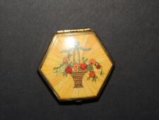 Vintage  Houbigant 1930's Compact w Basket of Flowers picture