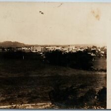 c1910s Unknown Mystery City RPPC Birds Eye Panorama Town Buildings Photo A175 picture