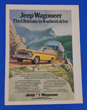 1974 JEEP WAGONEER ORIGINAL CLASSIC PRINT AD ULTIMATE 4-WHEEL DRIVE SHIPS FREE picture