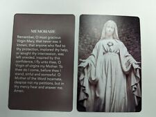 MEMORARE  (Lot of 2 Laminated Catholic Christian prayer cards picture