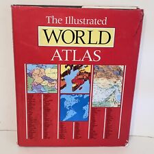 Vintage 1987 The Illustrated World Atlas 1st Edition Hardcover Dust Jacket picture