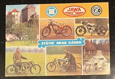 JAWA Motorcycle Postcard Unused Bratislava Slovakia Vintage picture