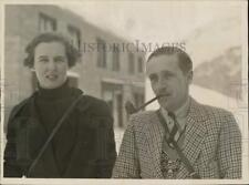 Press Photo Hon. Capt. & Mrs. Robert Grosvenor on their honeymoon at St. Moritz picture