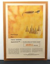 Western Brass Fishing Original Print Ad Vintage Lure Olin Mathieson Chemical USA picture