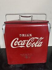 Vintage Coca Cola Temp Rite Cooler Metal 1950s Mid Century picture