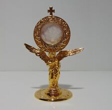 Uruszczak Gold Plated Cast Brass Veritas Polska Angel Reliquary Hand Made Poland picture