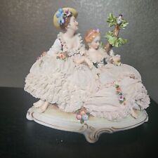 Unter Weiss Bach Figurine Porcelain Lace Doll Germany with minor flaws picture
