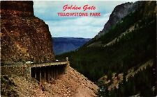 Vintage Postcard- GOLDEN GATE, YELLOWSTONE NATIONAL PARK, WY. 1960s picture