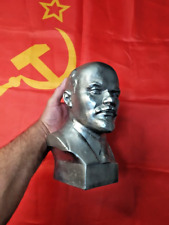 USSR.Large vintage BUST OF OLD LENIN STATUE.(Aluminium) picture