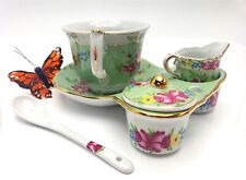 Sorelle Botanical Green Garden Cup & Serving Tray For 1 Set picture