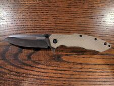 Kershaw Brookside Drop Point folding knife 1308TANBW picture