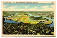 Vintage Moccasin Bend From Lookout Mountain, Chattanooga, TN Postcard picture