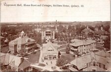 Postcard Aerial Lipponcott Hall Soldiers Home Store Quincy Illinois IL 1910 Z397 picture