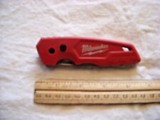 Milwaukee Fastback  Red 48-22-1520 Single Blade Locking Knife  picture