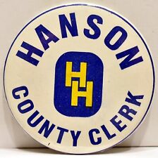 1980s Vote Howard Hanson Marin County Clerk Bay Area Political Campaign Pinback picture