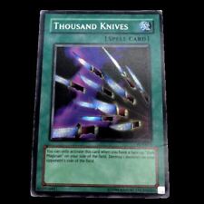 Yugioh Thousand Knives Spell Card PCY-003 Secret Rare Foil Holocard Preowned picture
