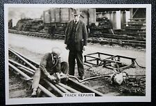 GWR  Electric Arc Welding Track Repairs  Vintage 1930's Card  DD16M picture