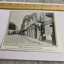 Antique 1912 Clipping: Polling Place for Panama Election General Pedro Diaz picture