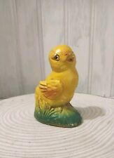 Vintage Chalkware Easter Chick Hand Painted Farmhouse Country picture