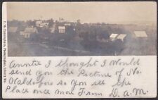 North Waldoboro, Maine Pre-1907 RPPC - Panoramic BEV Town View picture