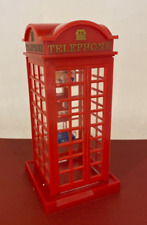 Retro / Vintage - Red Telephone Box - Plastic Coin Bank / Moneybox #1 picture