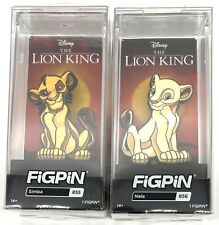 FiGPiN Disney The Lion King Simba #855 & Nala #856 Collectible Pins Set of 2 picture