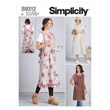 Simplicity S9312 Sewing Pattern Crossback Apron XS-XL Bust 32