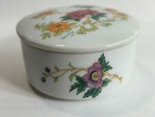 Vintage Cloisonne Takahashi San Francisco Porcelain Trinket Box Floral Design picture