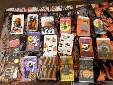 Lot of 17 Halloween Paper Treat  Vintage picture