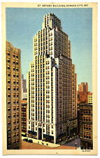 Bryant Building Kansas City, MO Skyscraper 11th St. & Grand Ave. Linen Postcard picture