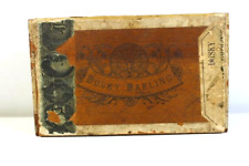 Rare Dusky Darling Antique 1884 Wooden Cigar Box with amazing Native Labels picture
