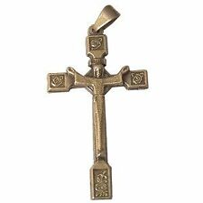 Rosary Roses crucifix - Bronze (5x2.7cm-2x1.1