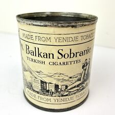 Balkan Sobranie Turkish Cigarettes Empty Tin Container Tenidje Tobacco 420 Decor picture