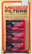 3 Pack Genuine Medico Missouri Meerschaum Corncob Pipe 6mm Filters 30 Total 1001 picture
