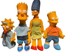 4 Simpsons Plush Dolls 1990 Dan Dee Bart Simpson Maggie Marge 11”  picture