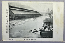 Postcard Flood at P & L E Station PA Pittsburgh 1907 Unposted picture