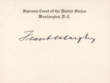 FRANK MURPHY - SUPREME COURT CARD SIGNED picture