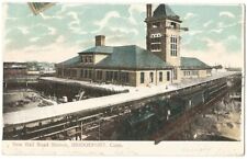 Bridgeport Connecticutt CT ~ N.Y.N.H.& H. Railroad Depot Train Station 1906 picture