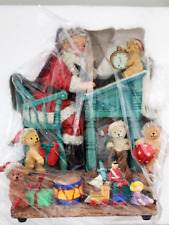The San Francisco Music Box Company Santa At Dest With Bears Rare picture