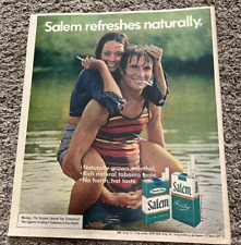1974 Salem Cigarettes  Refreshes Naturally Newspaper Print Ad picture