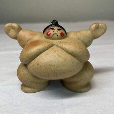 Sumo Wrestler Figurine Doll SHIKIRI Ceramic Made in Japan 2” picture