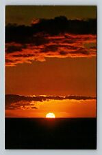 Kihei, HI-Hawaii, Kamaole Beach, Hawaiian Sunset Vintage Souvenir Postcard picture