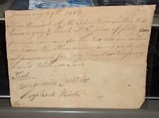 1803 Original Bill of Sale for Land picture